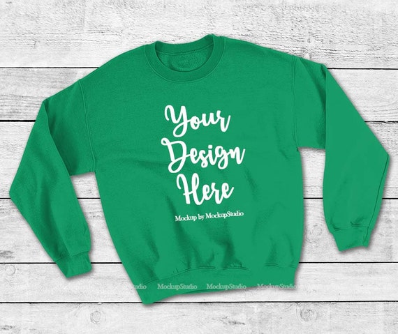 Irish Green SweaT-Shirt Mockup Gildan Heavy Blend Crewneck SweaT-Shirt Irish Green SweaT-Shirt Mockup Gildan Heavy Blend Crewneck SweaT-Shirt