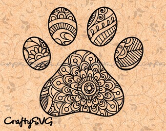 Download Paw Mandala Svg Etsy
