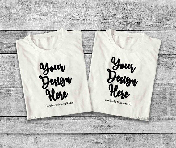 Download Free Two White Folded T Shirt Mock Up Double Top View Psd New Plastic Packaging Mockup For Bottle Free Download