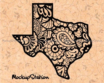 Download Texas Mandala Svg Etsy