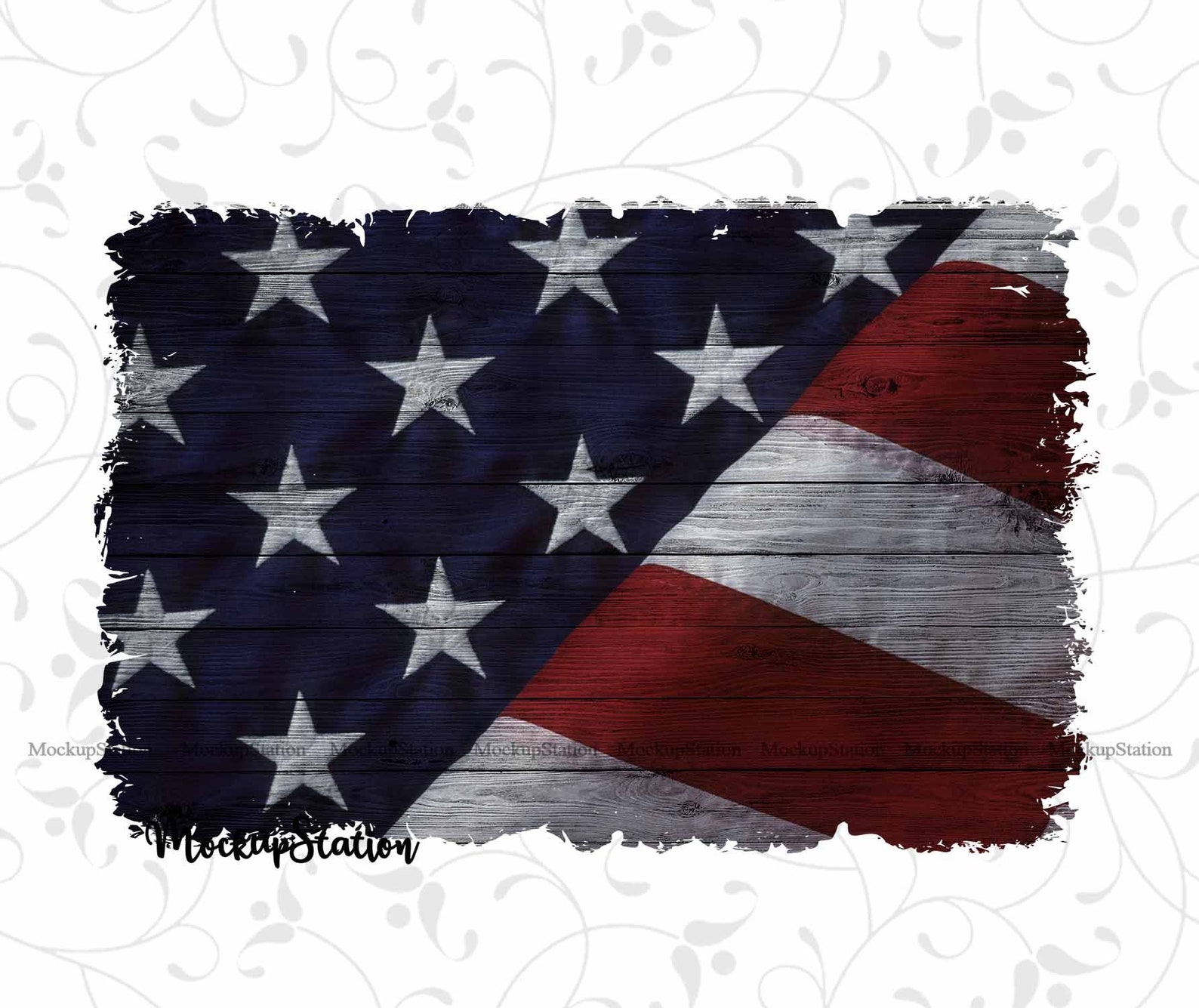 USA Flag Sublimation Wood Background PNG Bundle Patriotic | Etsy