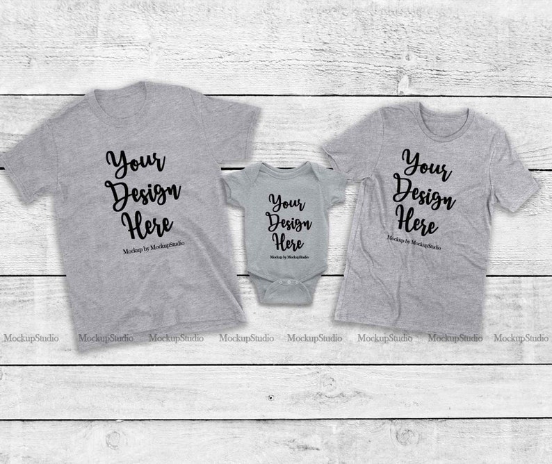 Download Family Tshirt Mockup Bundle Kids Shirt Mock Up Bundle | Etsy