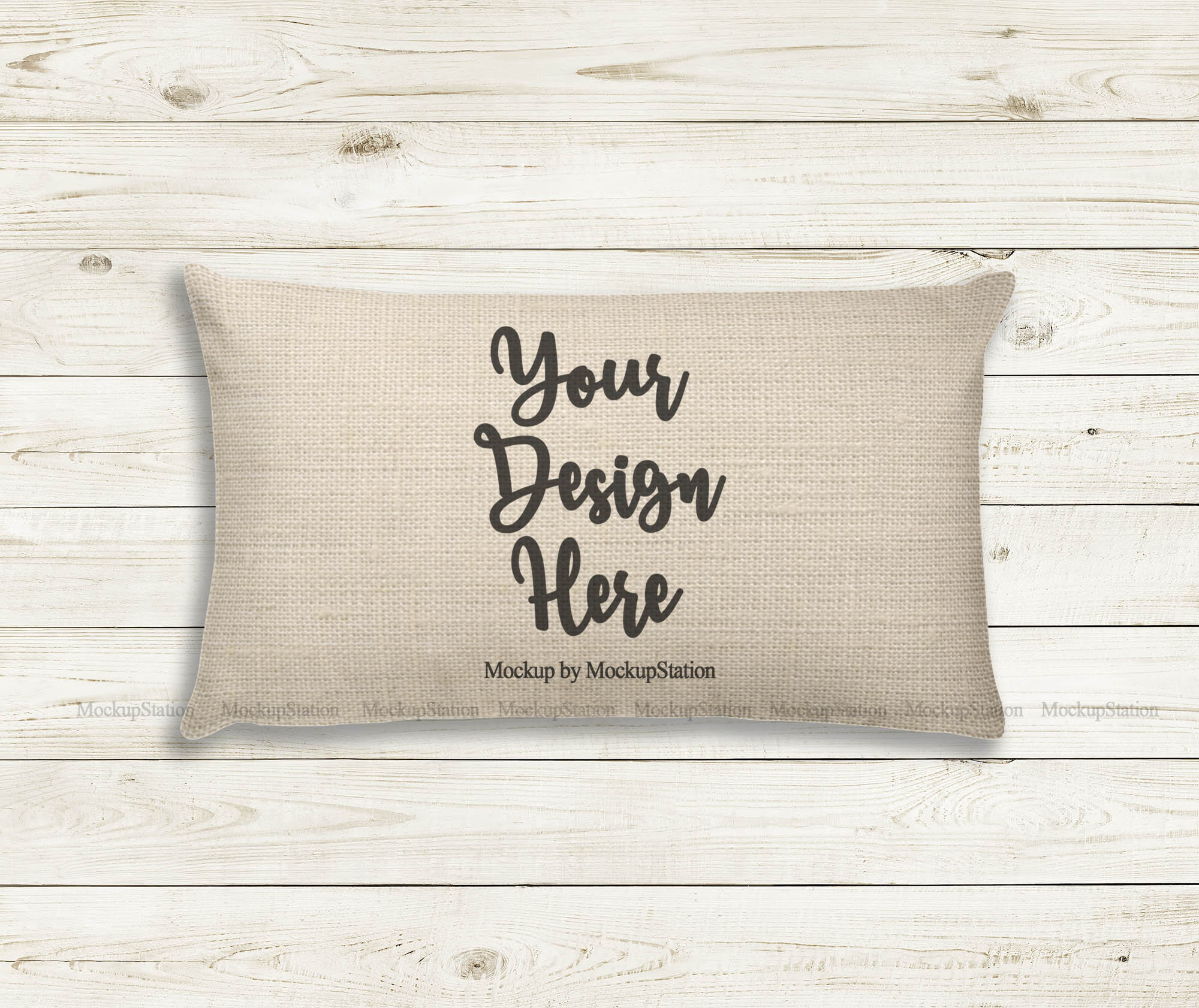 Linen Rectangle Throw Pillow Mockup Beige Pillow Case Flat Etsy
