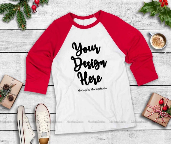 christmas baseball tee