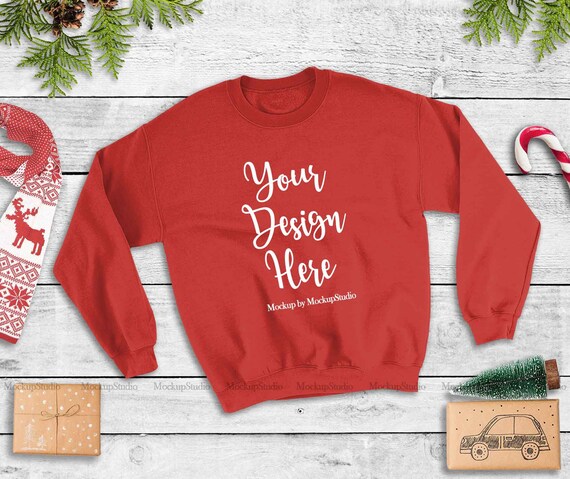 red christmas sweatshirt