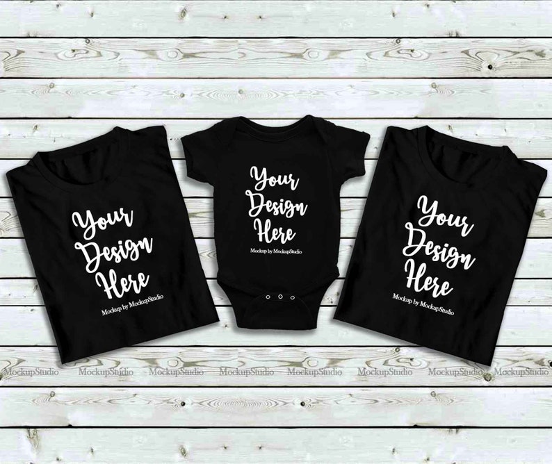 Download Family Tshirt Mockup Bundle Kids Shirt Mock Up Bundle | Etsy