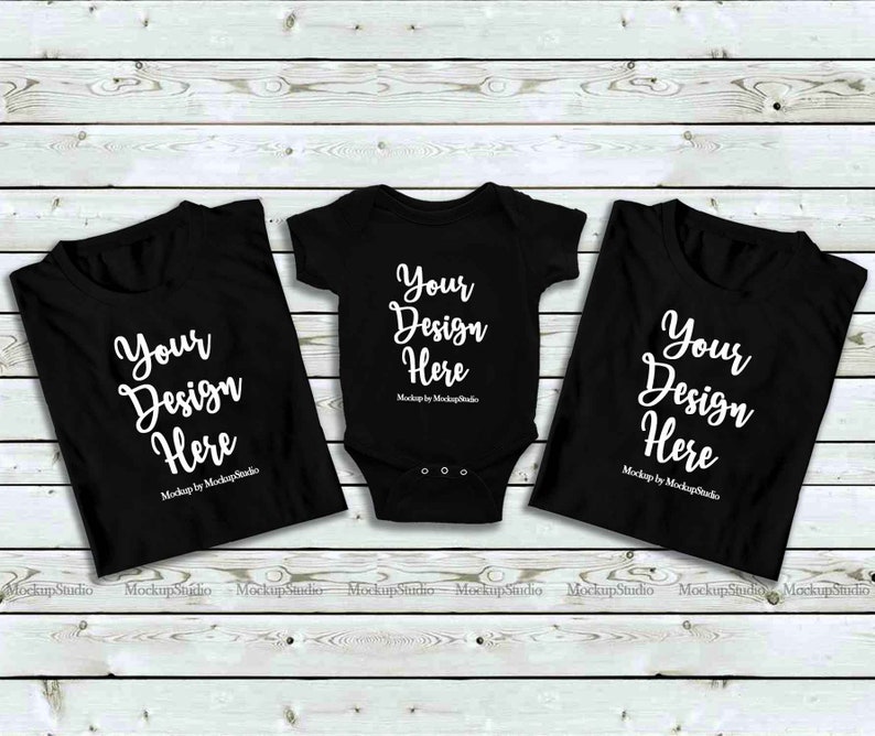 Family Tshirt Mockup Bundle Kids Shirt Mock Up Bundle | Etsy