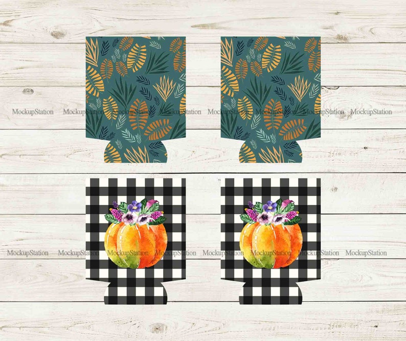 Download Fall Can Cooler Sublimation Template Bundle Halloween ...