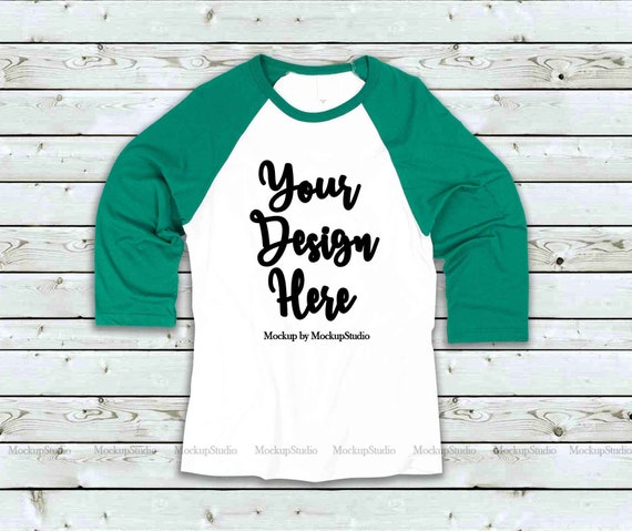 green baseball tee women's