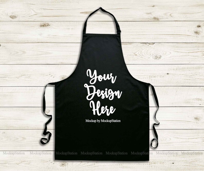 Download Black Apron Mockup Blank Apron Template Mock Up Chef Apron ...