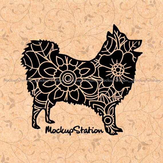 Download Pomeranian Dog Zentangle Doodle Mandala Svg Dxf Ai Eps Spitz Etsy