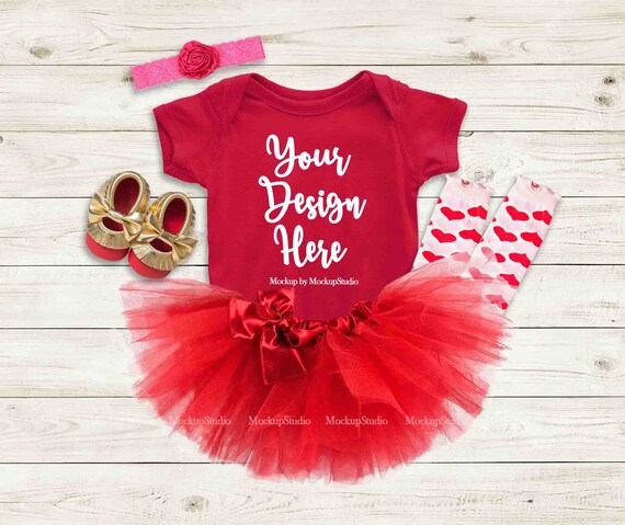 newborn red tutu