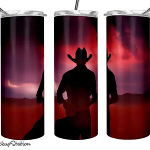 Cowboy Tumbler Wrap PNG Bundle | Western Tumbler for Men | Southwest ...