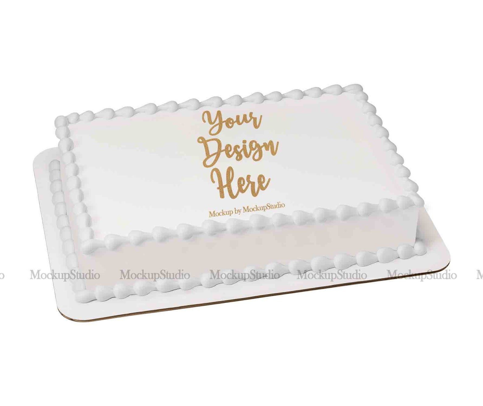 Sheet Cake Mockup Edible Cake Print Mock Up White Birthday | Etsy