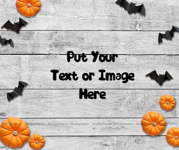 Halloween Background, Fall Wood Digital Backdrop Scene, Autumn Gray Wood Texture Styled Stock Mockup Flat Lay