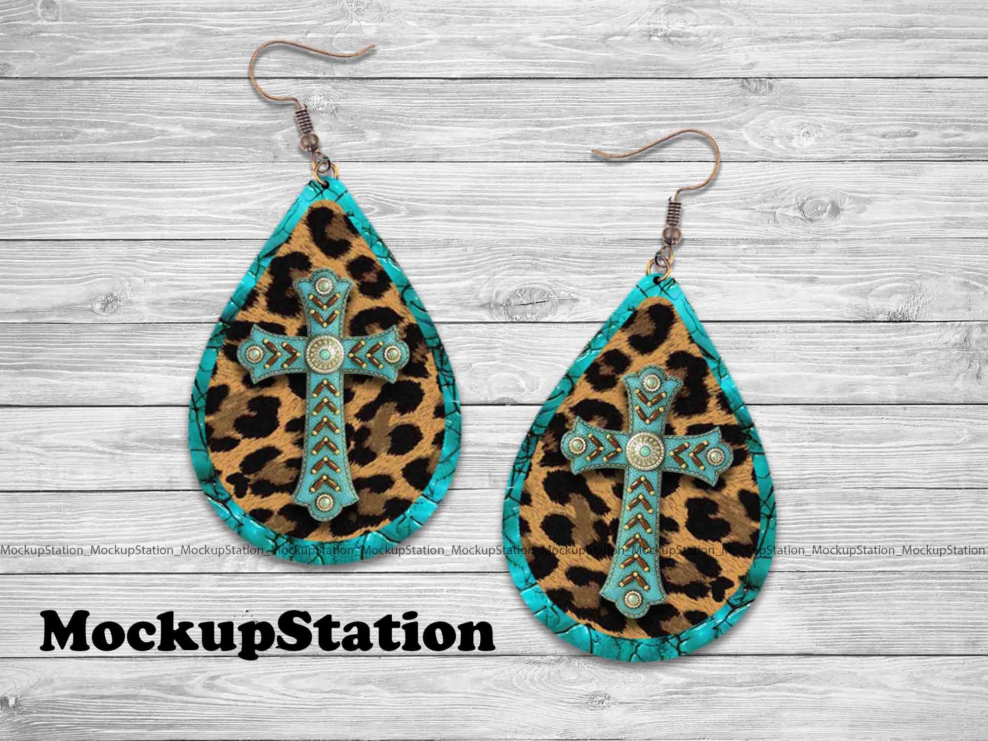 Christian Earring Sublimation Design Teardrop Template Etsy