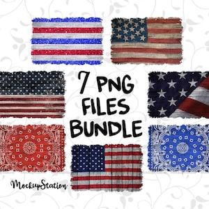 USA Flag Sublimation Wood Background PNG Bundle, Patriotic Planner Clip Art, 4th of July Rustic Splashes Set