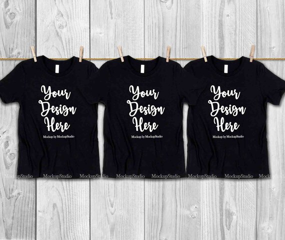 Download 3 Matching Teen T Shirts Mockup Cousins Siblings Best Friends Etsy