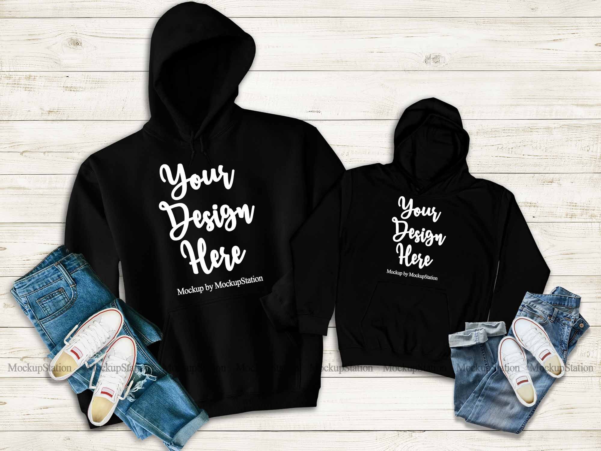 kids hoodie mockup