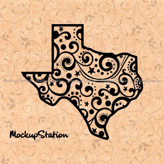 Download Texas Christmas Mandala Svg Dxf Eps Texas Winter Holiday Png Etsy PSD Mockup Templates