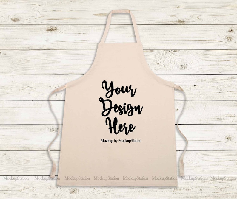 Download Blank Apron Mockup Natural Beige Apron Template Mock Up ...