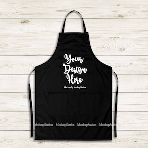 Download Black Apron Mockup Blank Apron Template Mock Up Chef Apron Etsy