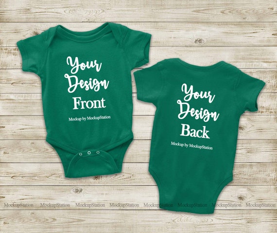 baby green bodysuit