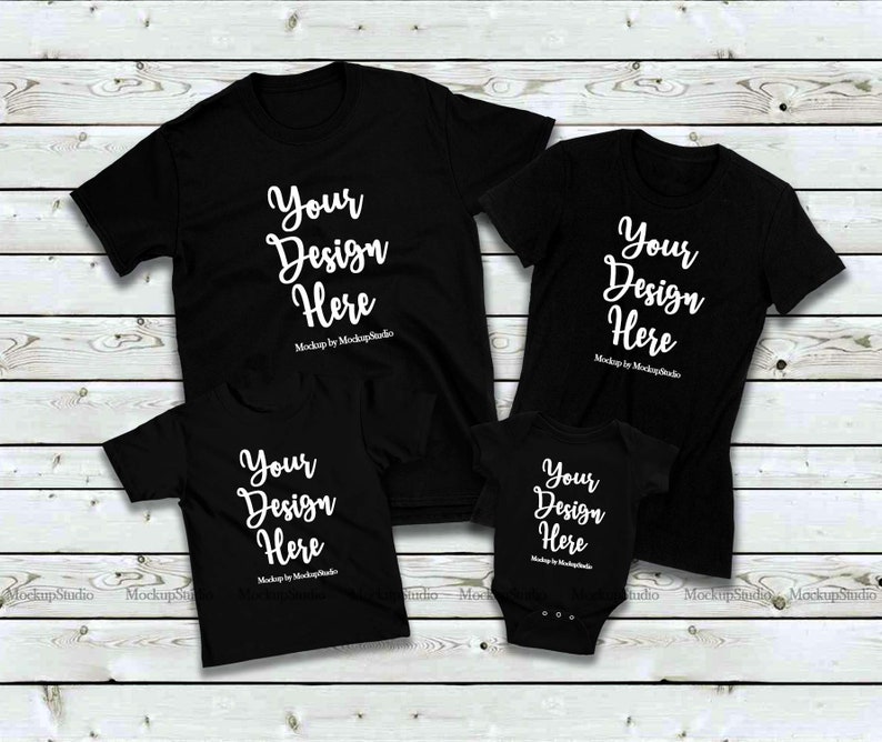 Download Family Tshirt Mockup Bundle Kids Shirt Mock Up Bundle | Etsy