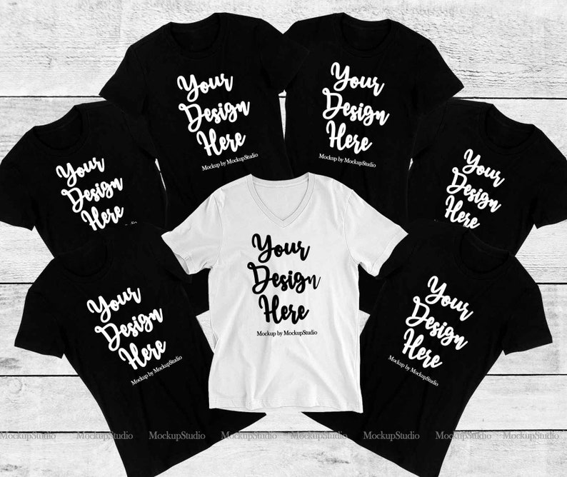 Bachelorette Bride Squad 7 Shirts Mockup Bridesmaid Group Etsy