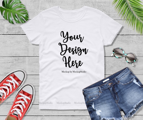 Download Download 18+ Gildan White T Shirt Mockup