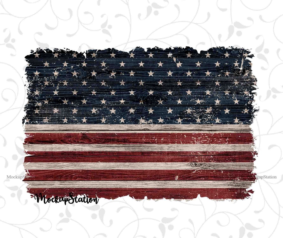 USA Flag Sublimation Wood Background PNG Bundle Patriotic | Etsy