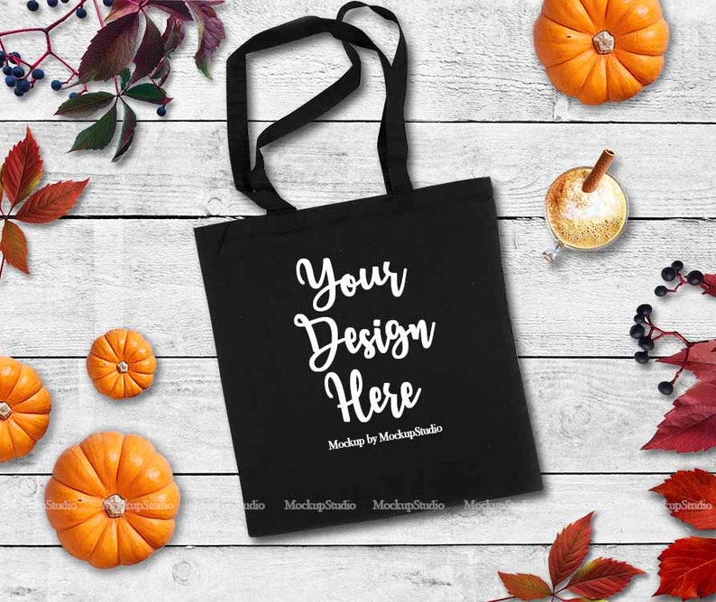 Download 5 Canvas Bag Autumn Mock Up Collection Styled Black Beige ...