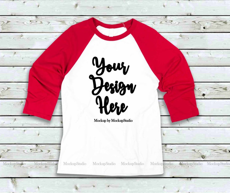 Download Bella Canva 3200 Raglan Mockup Bundle 8 Baseball Tee Shirt ...