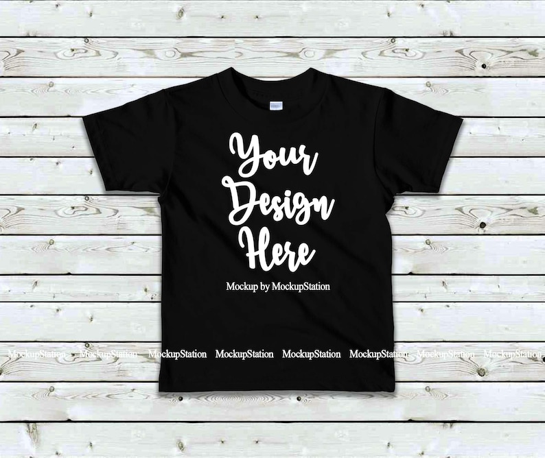 Download Kids Tshirt Mockup Bundle Basic Toddler Shirt Mock Up ...