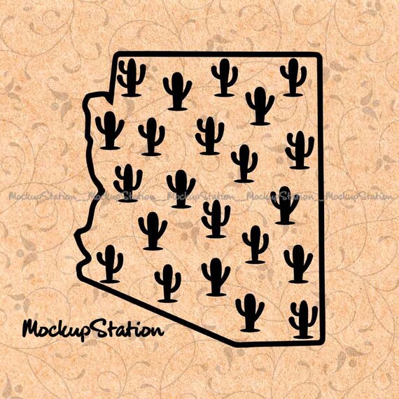 Arizona Cactus Decor Stencil