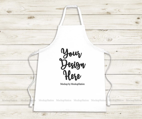 White Apron Mockup Blank Apron Template Mock Up Chef Apron Etsy