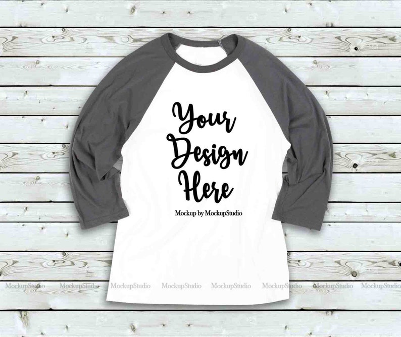 Download Bella Canva 3200 Raglan Mockup Bundle 8 Baseball Tee Shirt ...