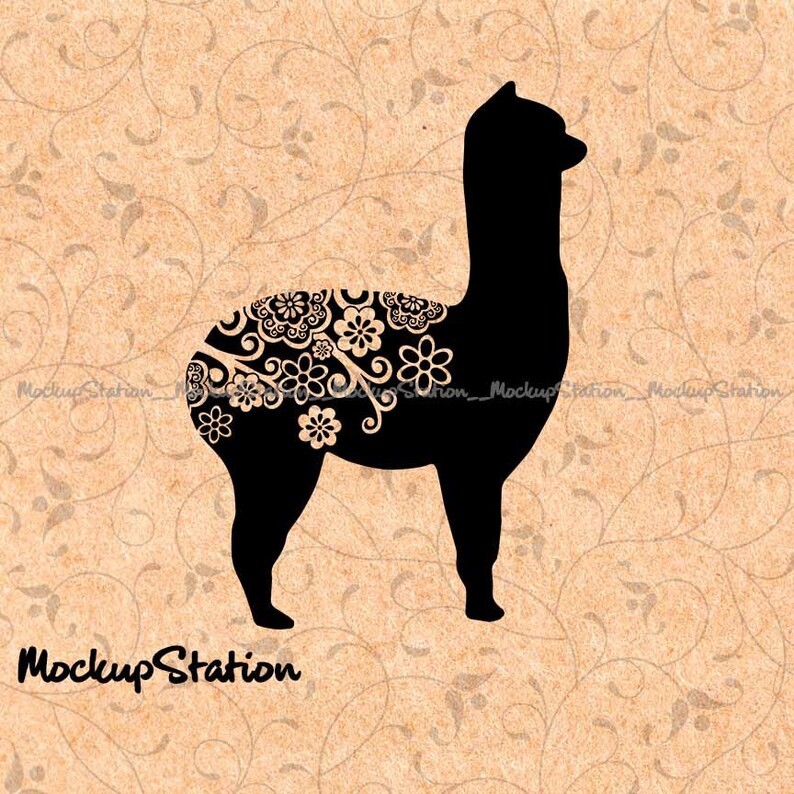 Download Llama Alpaca Flower Print Mandala SVG DXF Ai Eps PNG Jpeg ...
