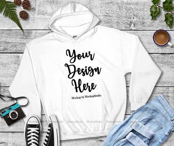 Hoodie Mockup Bundle Gildan 18500 Hooded Sweatshirt 5 Colors Etsy