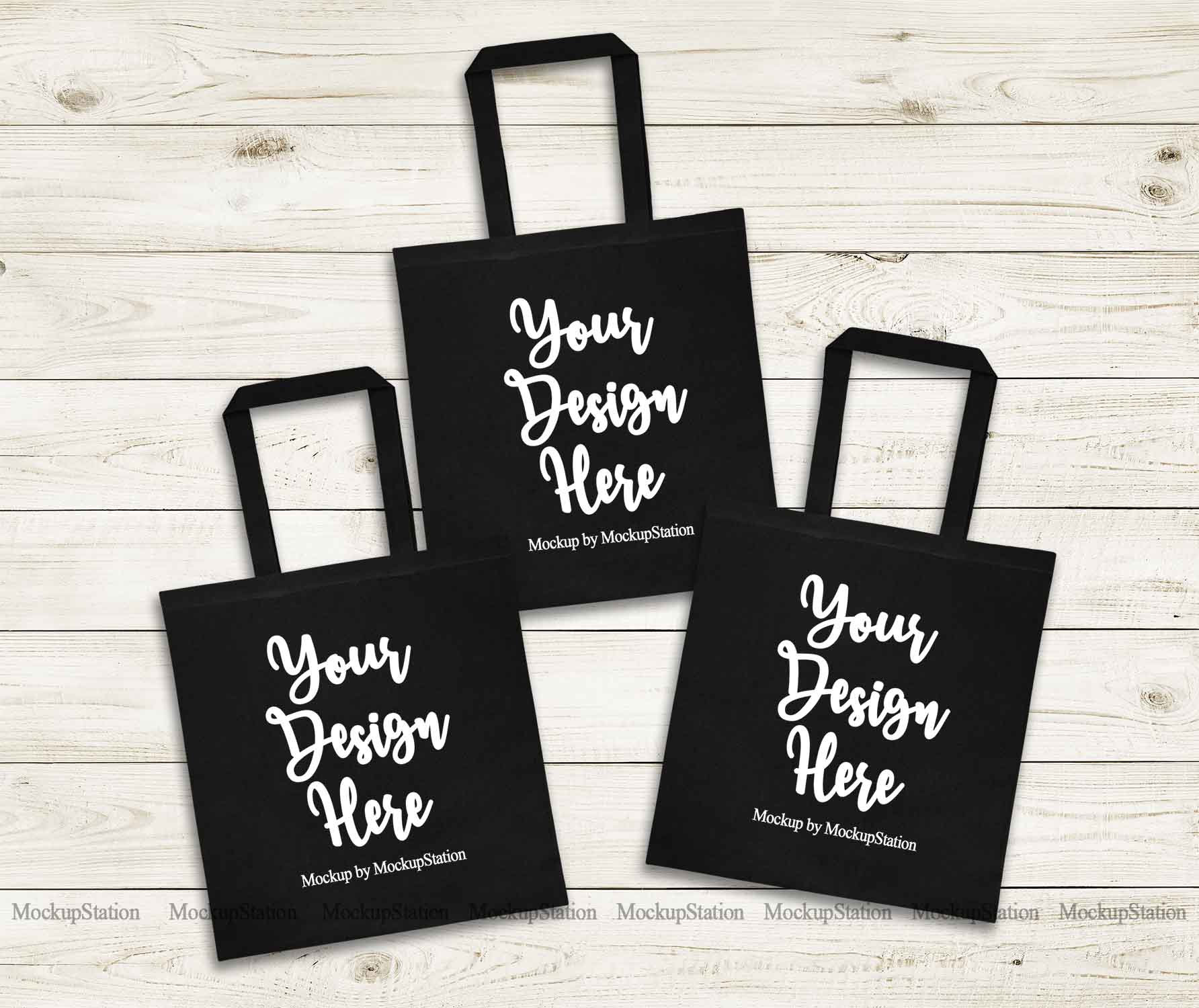 Download 3 Black Tote Bags Mockup Bachelorette Group Bride Squad | Etsy