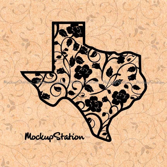 Download Texas Outline Floral Mandala Print Svg Clipart Texas State Etsy Yellowimages Mockups