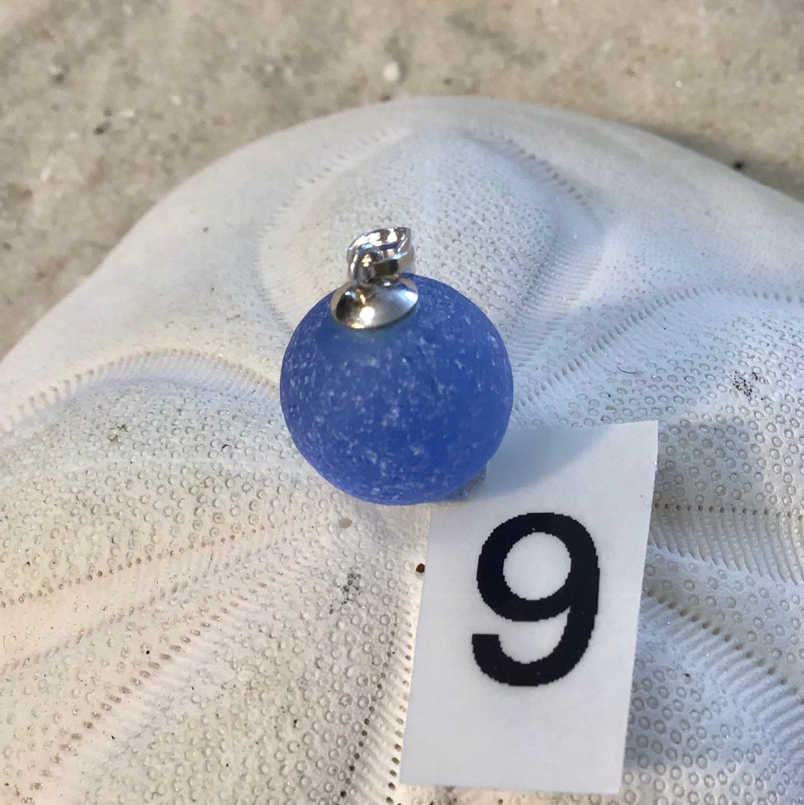 Genuine Sea Glass Mini Marbles With Sterling Bail and Chain. These Are