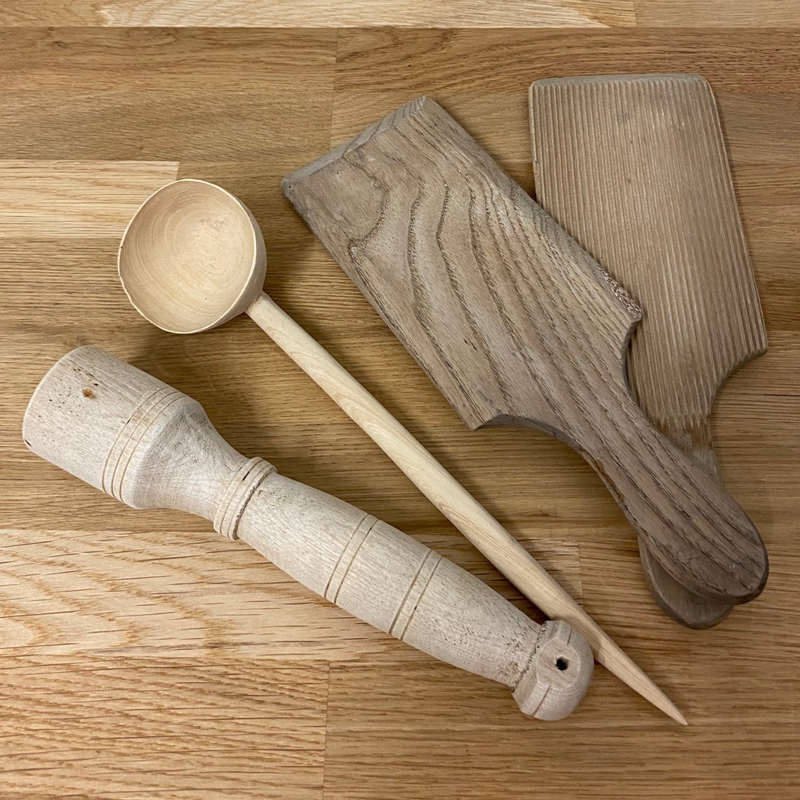 Vintage Wood Potato Smasher Masher Etsy