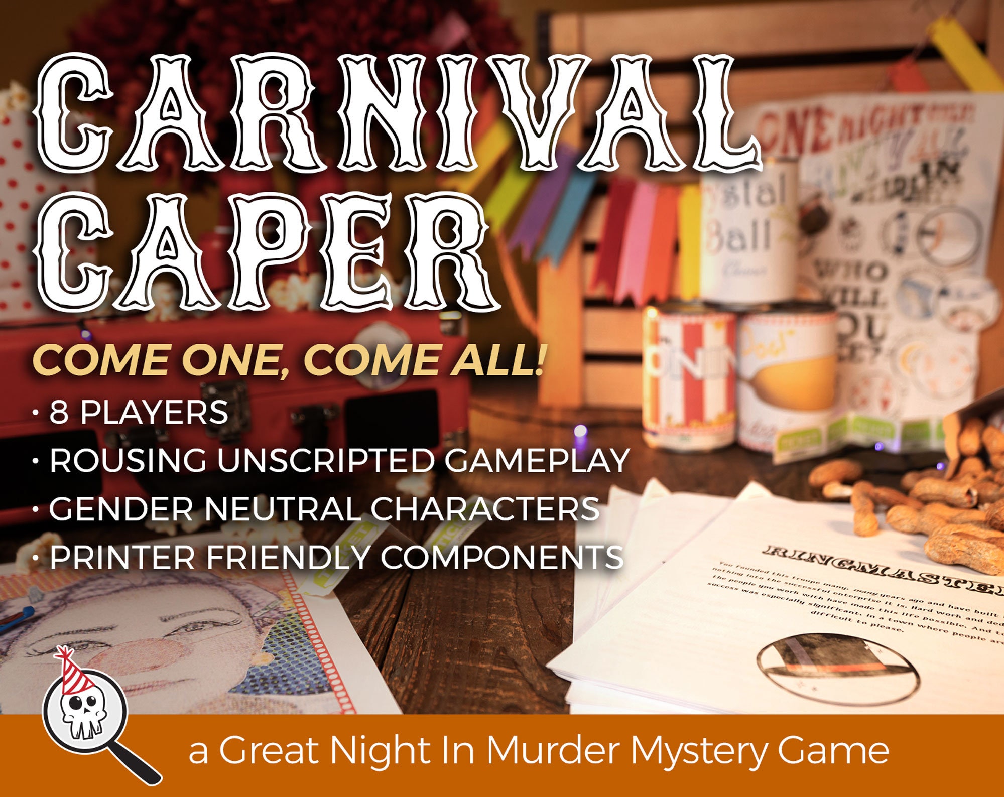 Leopold's Circus of Wonders Printable Murder Mystery Game