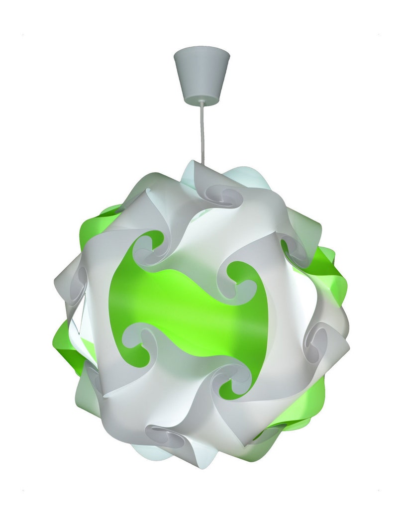 Modern lime green contemporary Pavilion e27 LED cord ready white luster CreativLamp Suspension ceiling ball lamp has plug