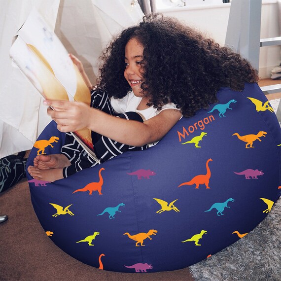 Dinosaur Kid s Beanbag Personalise With Child s Name Small