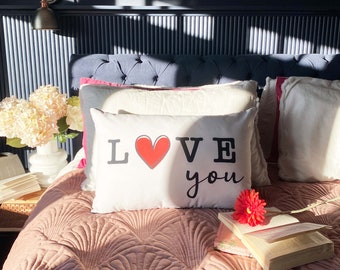 Valentine's Day Love Cushions Variation | Arrives Pre-Filled with Fibre | Home Decor Throw Pillow | Perfect Gift for Loved Ones
