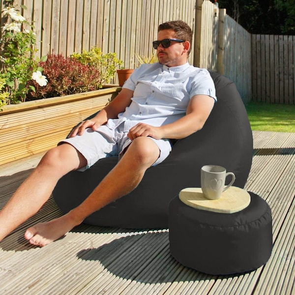 Flob A Dob Outdoor Beanbag Chair | Home and Garden Beanbag Chair | Water and UV Resistant | 100 H x 120 W cm