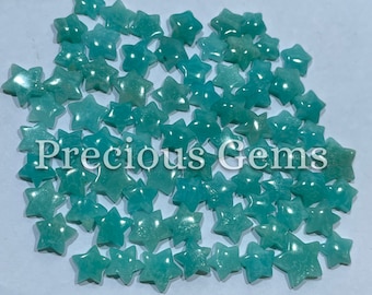 Wholesale Lot of Amazonite Star Shape Cabochon (Natural)