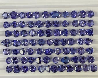Natural Tanzanite Faceted Gemstone AAA Quality- Loose Blue Tanzanite mix Shape jewelry making